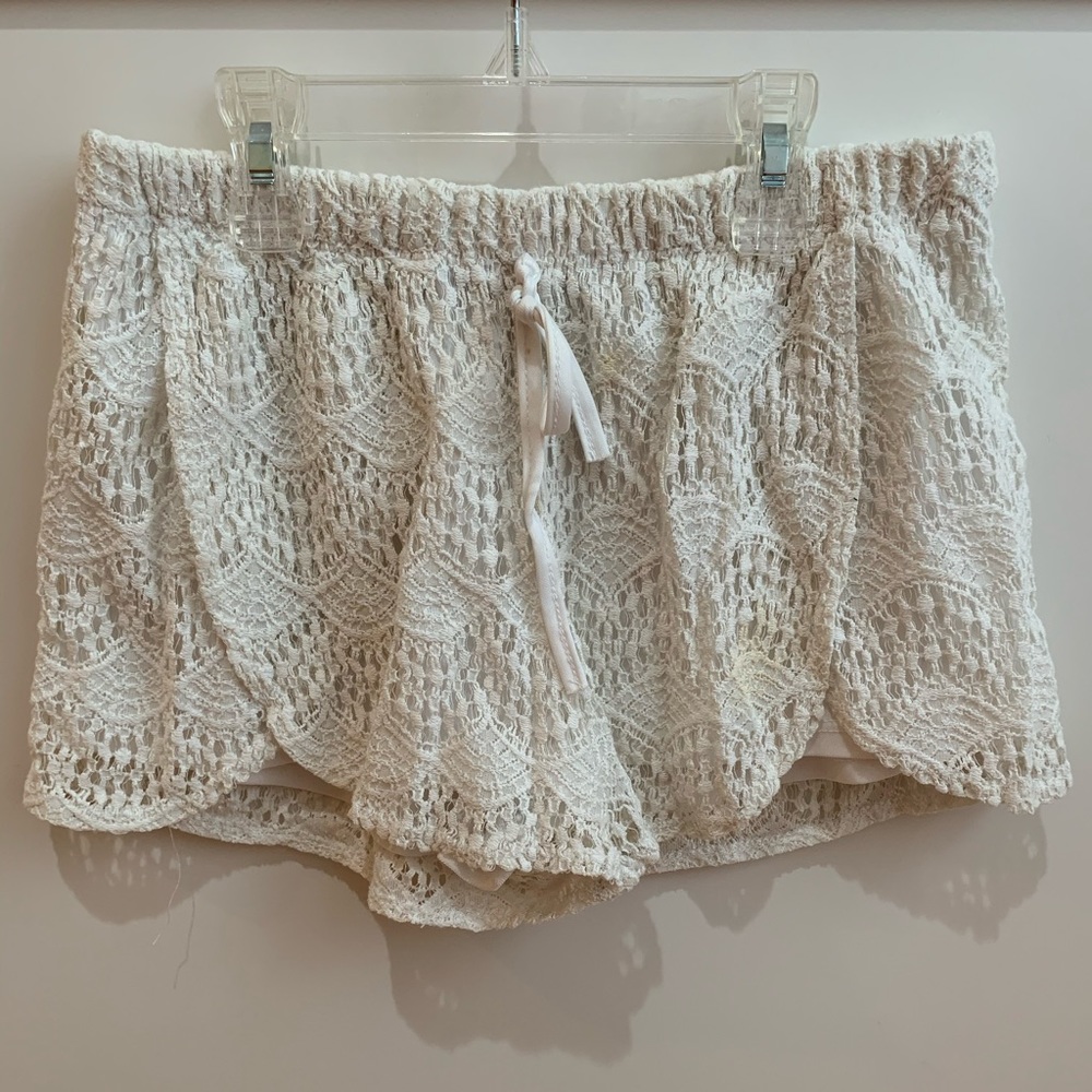 White Aqua shorts
